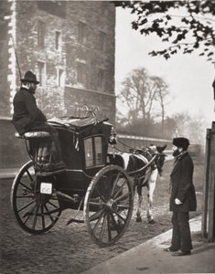Londoni taxisok, J. Thomson és Adolphe Smith "Street Life in London" című művéből, 1877.